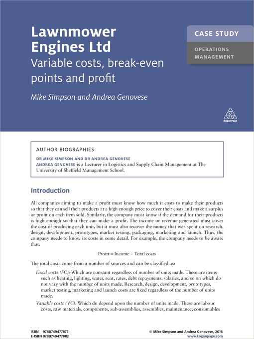 Title details for Lawnmower Engines Ltd by Mike Simpson - Available
